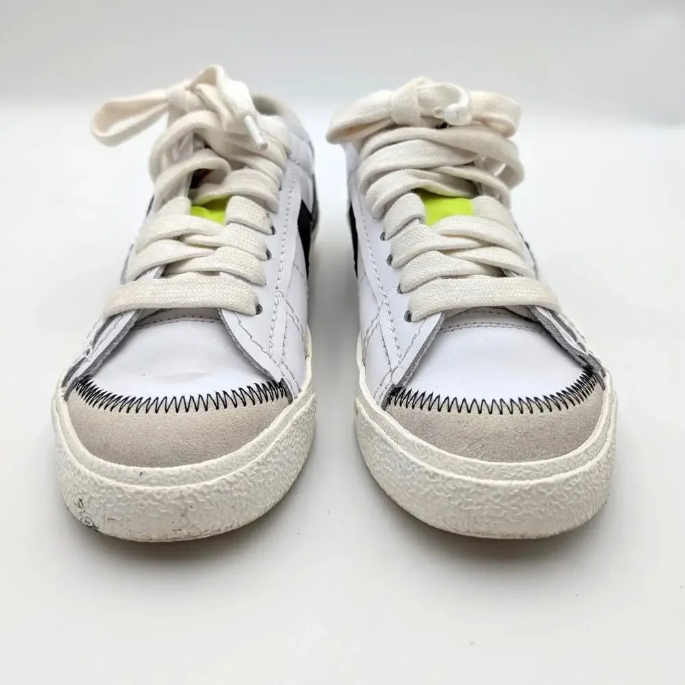 Nike Blazer Low '77 Jumbo Sneakers Shoes Women's White/Black Size US7 EU38